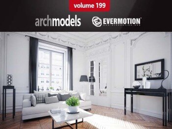 Archmodels Vol 199 北欧风格家具组合3D模型