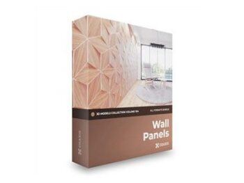 CGAxis Wall Panels 3D Models Vol 104 三维墙板3D立体墙壁