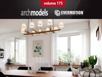 Archmodels vol. 175 装饰摆件和吊灯3Dmax模型