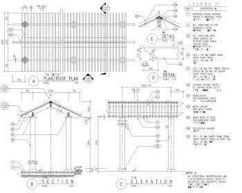 50套精选景观亭廊CAD施工图