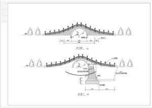 园林桥、拱桥、风雨桥、溪桥等71款CAD施工图纸