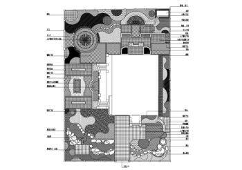[湖南]简中式-现代并重别墅花园施工图设计