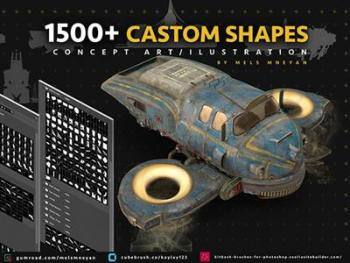 1500+ Kitbash Custom shapes (by Mels Mneyan)