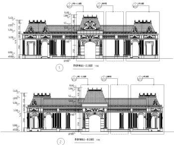 恒大园林标准化单体元素 -《经典亭廊组合》施工图CAD+SU模型