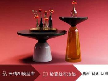 长情SU草图大师单体模型/PBR材质/高清贴图/ies库/hdri/合集16GB