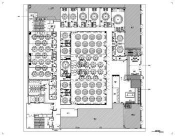 [福建]福州新中式酒楼空间施工图+效果图