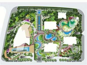 住宅居住区景观总平面PSD彩平图合集