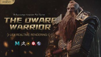 游戏3D角色创建 Yiihuu – The Dwarf Warrior 3D Character Creation For Game
