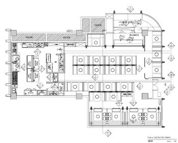 同福火锅店 CAD全套施工图+高清效果图+物料书+打印样式