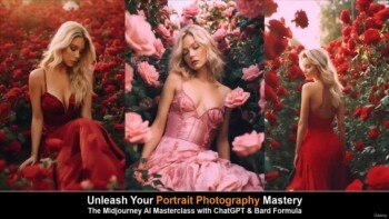 Midjourney v5 ChatGPT 和 Bard AI人工智能人像摄影大师班