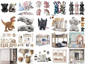 3DSky Pro 80套儿童家具玩具3D模型合集