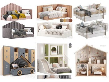 30套儿童家具3D模型合集 -20240912