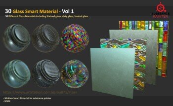30玻璃智能材料第1卷 30 Glass Smart Materials For Substance Painter vol01