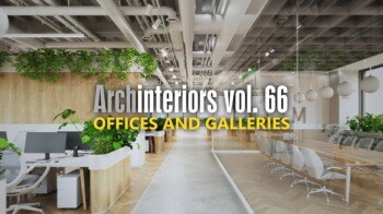 15个公共室内场景画廊和办公空间3D模型  Archinteriors Vol 66