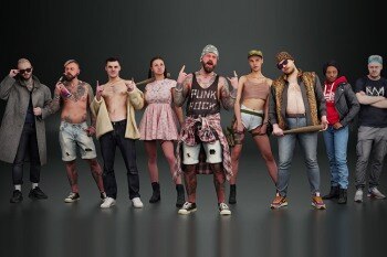 Kanistra 3D 人物角色库 摄影测量扫描姿势 – Blender 资产库