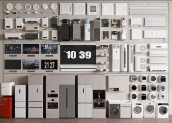 1500种各类家用电器电视空调洗衣机冰箱SU模型合集 21GB