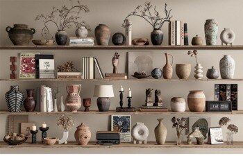 草图大师陈设饰品雕塑摆件su模型合集