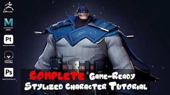 【中文字幕】ZBrush+Maya 风格化3D角色建模教程 COMPLETE Stylized Character Tutorial