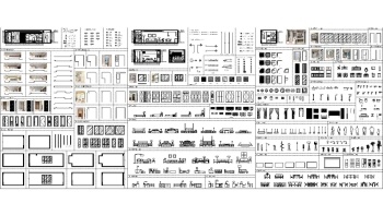 模块化施工图CAD动态图库