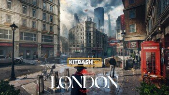 英国伦敦现代城市建筑欧式住宅3D模型资产 KitBash3D – London（完整版）