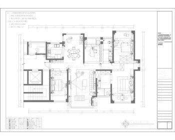 鼎丰金城里家装样板间丨CAD施工图+效果图8张丨54M