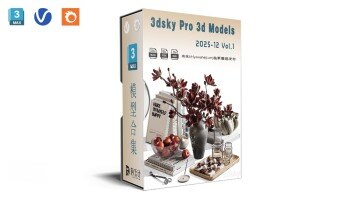 3DSky Pro 3D模型合辑2025年12月第1季