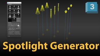 [3Ds Max插件] 聚光灯生成器 Spotlight Generator v1.0 For 3dsamx 2018+